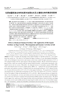 化肥減量配施生物有機(jī)肥對(duì)油菜生長(zhǎng)及土壤微生物和酶活性影響.pdf