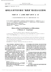 植物生長調(diào)節(jié)劑對春劍隆昌素根狀莖分化的影響.pdf