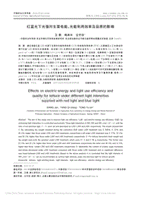 紅藍(lán)光下光強(qiáng)對(duì)生菜電能、光能利用效率及品質(zhì)的影響