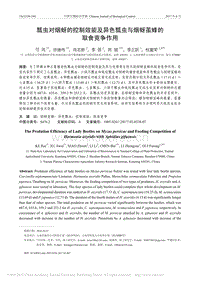 瓢蟲對煙蚜的控制效能及異色瓢蟲與煙蚜繭蜂的取食競爭作用.pdf