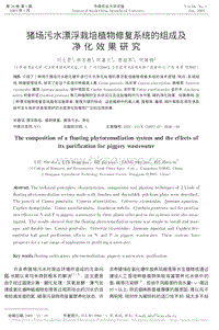 豬場污水漂浮栽培植物修復(fù)系統(tǒng)的組成及凈化效果研究