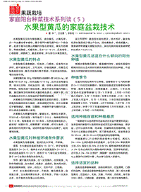 家庭陽臺種菜技術系列談5 水果型黃瓜的家庭盆栽技術