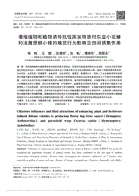 增殖植物和植物誘導(dǎo)抗性揮發(fā)物質(zhì)對(duì)_省略_小蜂的嗅覺(jué)行為影響及田間誘集作用_楊帆.pdf