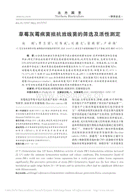 草莓灰霉病菌拮抗放線菌的篩選及活性測定.pdf
