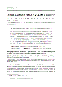 森林草莓醇酰基轉(zhuǎn)移酶基因FvAATW2功能研究.pdf