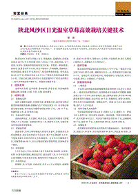 陜北風沙區(qū)日光溫室草莓高效栽培關(guān)鍵技術(shù).pdf