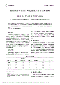 甜瓜新品種銀瑞3號的選育及栽培技術(shù)要點