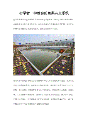 初學者一學就會的魚菜共生系統(tǒng).docx