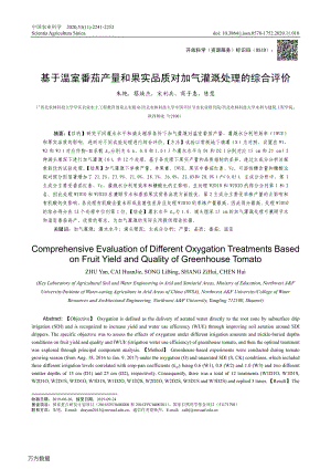 基于溫室番茄產(chǎn)量和果實(shí)品質(zhì)對(duì)加氣灌溉處理的綜合評(píng)價(jià).pdf