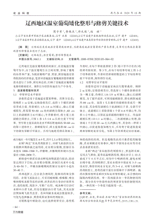 遼西地區(qū)溫室葡萄矮化整形與修剪關鍵技術(shù).pdf