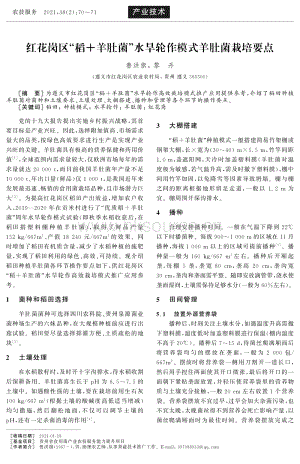 紅花崗區(qū)“稻+羊肚菌”水旱輪作模式羊肚菌栽培要點.pdf