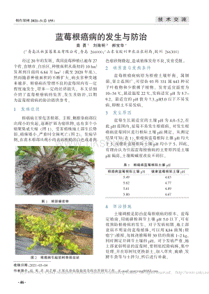 藍莓根癌病的發(fā)生與防治_高勇.pdf