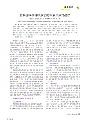 影響獼猴桃種植成功的因素及應(yīng)對建議.pdf