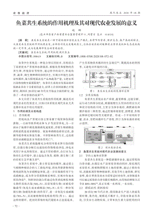 魚菜共生系統(tǒng)的作用機(jī)理及其對現(xiàn)代農(nóng)業(yè)發(fā)展的意義.pdf