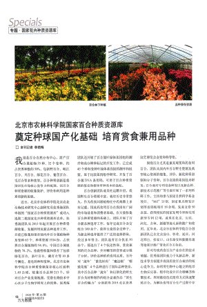 北京市農林科學院國家百合種質資源庫奠定種球國產化基礎培育賞食兼用品種.pdf