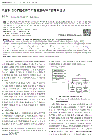 氣霧栽培式家庭植物工廠營養(yǎng)液循環(huán)與管理系統(tǒng)設(shè)計(jì).pdf