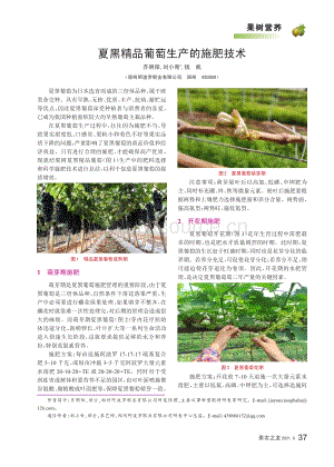 2021-夏黑精品葡萄生產(chǎn)的施肥技術_齊明陽.pdf