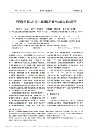 不同基質(zhì)配比對(duì)幾個(gè)澳洲堅(jiān)果品種幼苗生長(zhǎng)的影響.pdf