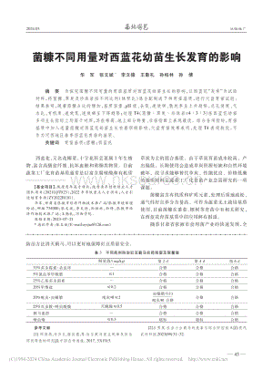 菌糠不同用量對西藍(lán)花幼苗生長發(fā)育的影響.pdf