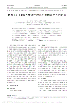植物工廠LED光質(zhì)調(diào)控對(duì)蘇州青幼苗生長(zhǎng)的影響.pdf