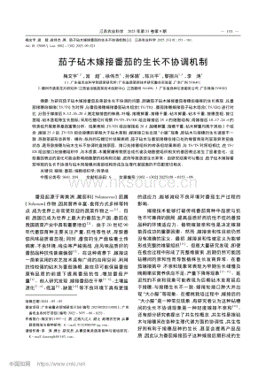 茄子砧木嫁接番茄的生長不協(xié)調(diào)機制.pdf