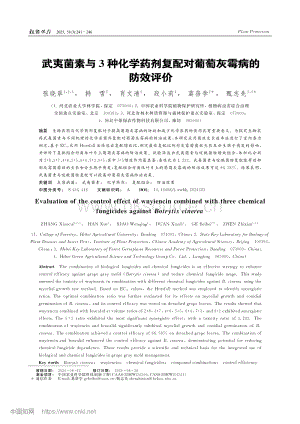 武夷菌素與3種化學(xué)藥劑復(fù)配對(duì)葡萄灰霉病的防效評(píng)價(jià) (1).pdf