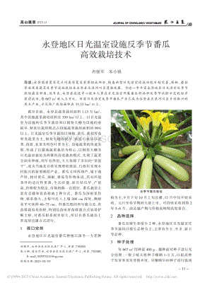 永登地區(qū)日光溫室設(shè)施反季節(jié)番瓜高效栽培技術(shù)_冉強(qiáng)軍.pdf